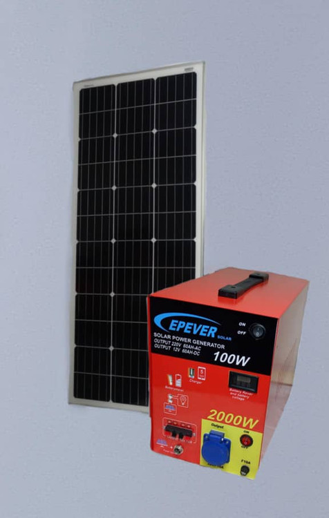 پکیج قابل حمل خورشیدی1000وات ۲۲۰ ولت 100آمپر ساعت